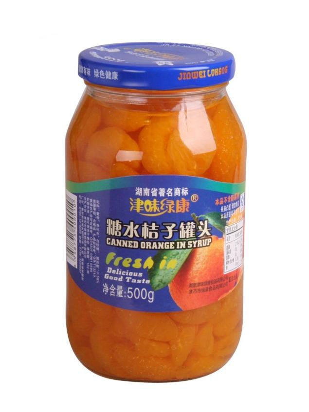500g糖水桔子罐头-中国 津市市-津味绿康