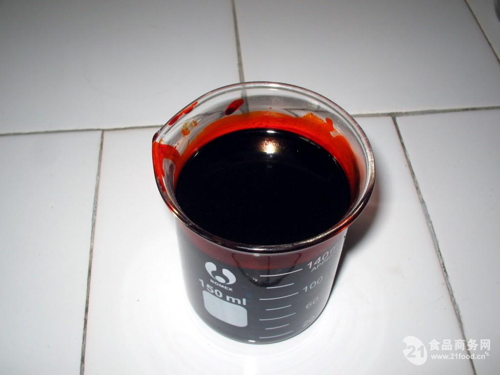 供应食品级辣椒红油溶液体红色素 辣椒红油色素